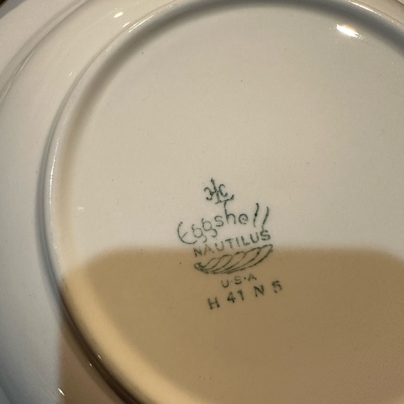 Eggshell Nautilus China by Homer Laughlin 18 items,vintage 1930’s, made in USA - Picture 7 of 12